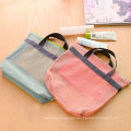 Custom Collapsible Multi-Function Durable Toy Tote Bags Market Grocery Picnic Interior Pockets Tote Nylon Beach Mesh Bag